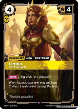 Leona - Determined [OGN - 238/298] - LP [Foil] TCG Riftbound - Image 1