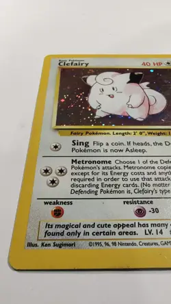Pokemon TCG Clefairy Base Set 2 6/130 Holo Unlimited Holo Rare - Image 3