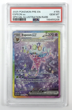 PSA Gem Mint 10 Pokemon Pre En Espeon ex Special Illustration Rare 155/131 Grade - Image 2
