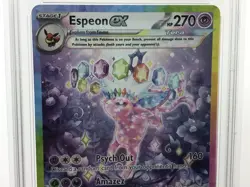 PSA Gem Mint 10 Pokemon Pre En Espeon ex Special Illustration Rare 155/131 Grade - Image 4