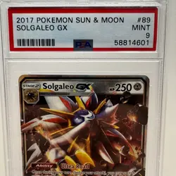 2017 Pokemon Sun & Moon Base - Solgaleo GX #89/149 - PSA 9 MINT - Image 2