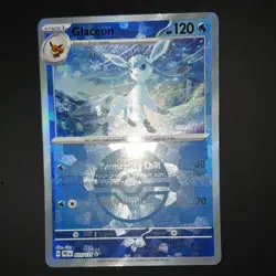 Pokemon Glaceon 025/131 Sv: Prismatic Evolutions Master Ball Holo 120HP Rare - Image 1
