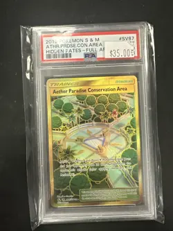 Pokemon PSA 10 Aether Paradise Conservation Area Hidden Fates SV87/SV94 Secret - Image 1