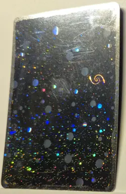 Blank HD Swirl 🌀 Cosmos Holo Bleed Error Rare Pokemon TCG ✨ (Ink Removed) DMG - Image 3