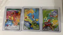 Pokemon TCG First Partner Illustration Collection Series 1 Kanto GEN 1 Starters - Image 1