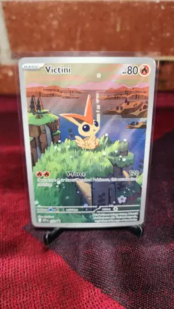 Pokemon Victini Basic Promo Full Art Holo SVP Scarlet & Violet 208 English #3 - Image 1