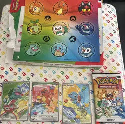 Pokemon First Partner Illustration Collection Kanto - Gen 1 - 037 038 039 - Image 1