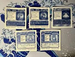 Munchlax & Snorlax Pokemon Amada Seal Sticker Set 2004 - 2009 Nintendo Japanese - Image 2