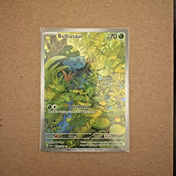 Pokemon Scarlet and Violet 151 BULBASAUR Illustration Rare #166/165 ENGLISH - Image 1
