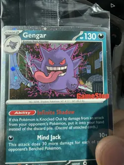 Pokemon TCG Gengar GameStop Promo Holo 2023 050/088 130 HP English - Image 1