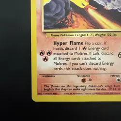 Pokemon Vintage WotC Promo Moltres #21 Black Star - Image 5