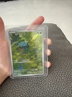 Pokemon TCG Bulbasaur Scarlet & Violet 151 Illustration Rare 166/165 NM/MT - Image 1