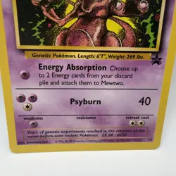 2000 Pokemon WOTC Black Star Promo Mewtwo #14 MP - Image 3