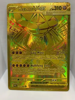 Pokemon Mega Zygarde ex Gold Hyper Rare 124/088 Perfect Order NM/M - Image 1