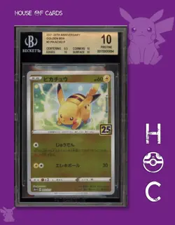 Pikachu 25th Anniversary Golden Bx. Japanese Pokemon Reverse Holo #003 BGS 10⚡🐭 - Image 1