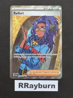 Pokemon Raifort Trainer 142/131 Sv: Prismatic Evolutions Ultra Rare Holo - Image 1
