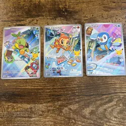 Pokemon First Partner Illustration Collection Series 1 Promos 40 41 42 Gen 4 - Image 1