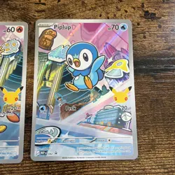 Pokemon First Partner Illustration Collection Series 1 Promos 40 41 42 Gen 4 - Image 2