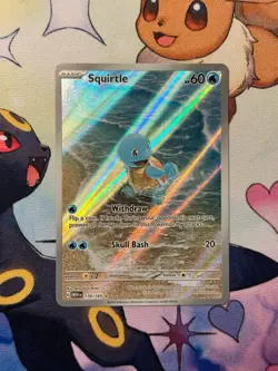 Squirtle Illustration Rare 170/165 - Pokemon Scarlet & Violet 151 - English - LP - Image 1