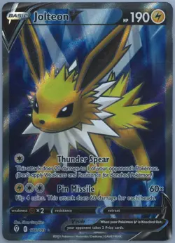 Pokemon TCG Jolteon V - 177/203 Evolving Skies Ultra Rare - PSA 9 - Image 1