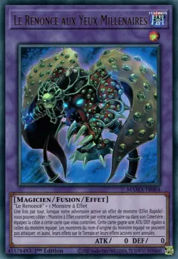 Yu Gi Oh ! Le Renonce aux Yeux Millenaires MAMA-FR064 Ultra Rare en Francais - Image 1