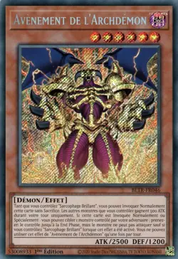 Yu Gi Oh ! Avenement de l'Archdemon ( BLTR-FR046 ) Secret Rare en Francais - Image 1