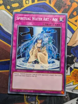 Yugioh Spirit Charmers 1st Edition SDCH-EN031 Spiritual Water Art Aoi - Image 1