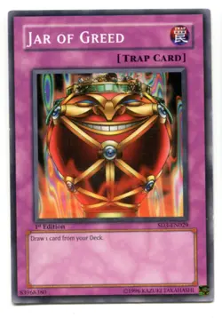 Yu-Gi-Oh! Jar of Greed Common englisch SD3-EN029 Krug der Gier - Image 1