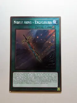 Yugioh Noble Arms - Excaliburn Spell Platinum Rare NKRT-EN023 NM - Image 1