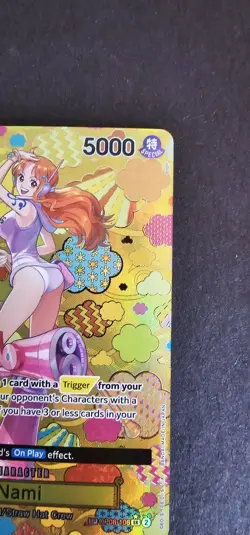 Namco One Piece CCG Nami OP08-106 SP Super Rare Foil Emperors in the New World - Image 4
