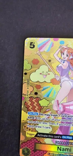 Namco One Piece CCG Nami OP08-106 SP Super Rare Foil Emperors in the New World - Image 5