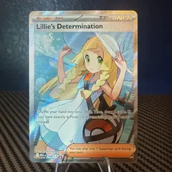 Pokemon Lillie’s Determination Full Art Trainer Mega Evolution Card 169/132 - Image 1