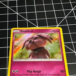 Snubbull Pokemon Dectective Pikachu Card 15/18 Holo TCG NM Raw 2019 English - Image 3