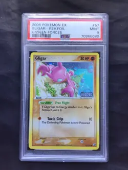 Pokemon Cards: EX Unseen Forces Reverse Holo: Gligar 57/115 PSA 9 - Image 1