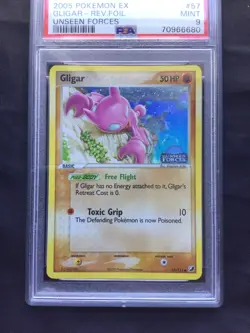 Pokemon Cards: EX Unseen Forces Reverse Holo: Gligar 57/115 PSA 9 - Image 2
