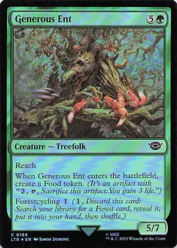 Generous Ent Lord of the Rings: Tales of Middle-Earth Foil - Image 1