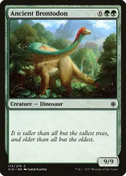 ANCIENT BRONTODON X 4 N/M- IXALAN MAGIC THE GATHERING - Image 1
