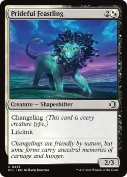 MtG Prideful Feasting C 0238 Lorwyn Eclipsed Common Foil - Image 1