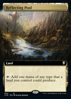 Reflecting Pool x1 1x Extended Art Commander Baldur's Gate NM MTG - Image 1