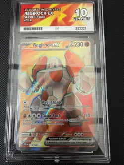Regirock EX 214/182 - Destined Rivals - Pokemon TCG - Ace 10 Gem Mint - Image 1