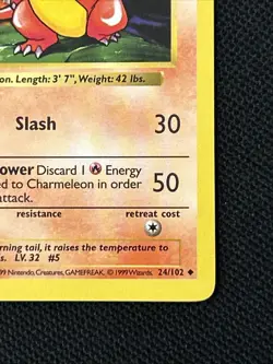 Pokemon Charmeleon 024/102 Base Set (Shadowless) (Never Played) *Near Mint* - Image 5