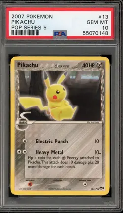 Pokemon Pikachu POP Series 5 #13 PSA 10 Gem Mint - Image 1