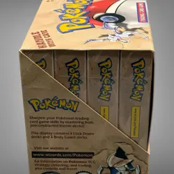 Pokemon Fossil Theme Deck Display Box Bodyguard Lockdown WOTC Sales Display Box - Image 4