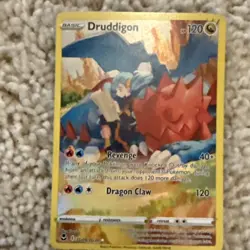 Pokemon Druddigon Ultra Rare Full Art Holo TG09/TG30 Silver Tempest 120 HP - Image 1