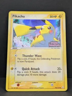 Pikachu 78/110 Holon Phantoms Reverse Holo Rare Pokemon TCG Nintendo MP - Image 3