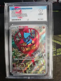 Pokemon TCG Riolu 010 Mega Evolution Pokemon Center Etb Stamped Ace 9 - Image 1