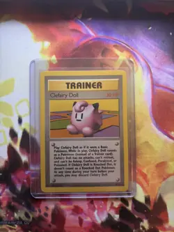 Pokemon Clefairy Doll 70/102 Base Set Rare Trainer WOTC English 1999 - Image 1