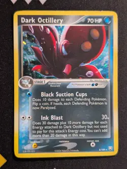 Dark Octillery 8/109 Team Rocket Returns Pokemon MP Holo - Image 1