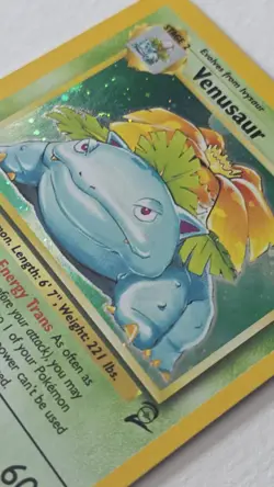 Pokemon Venusaur 18/130 Holo Rare Base Set 2 Vintage 1999 MP WOTC - Image 1