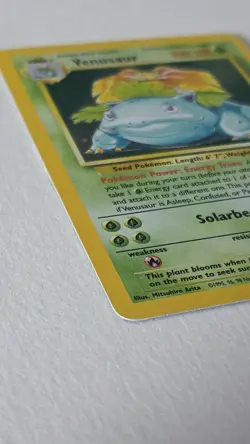 Pokemon Venusaur 18/130 Holo Rare Base Set 2 Vintage 1999 MP WOTC - Image 4